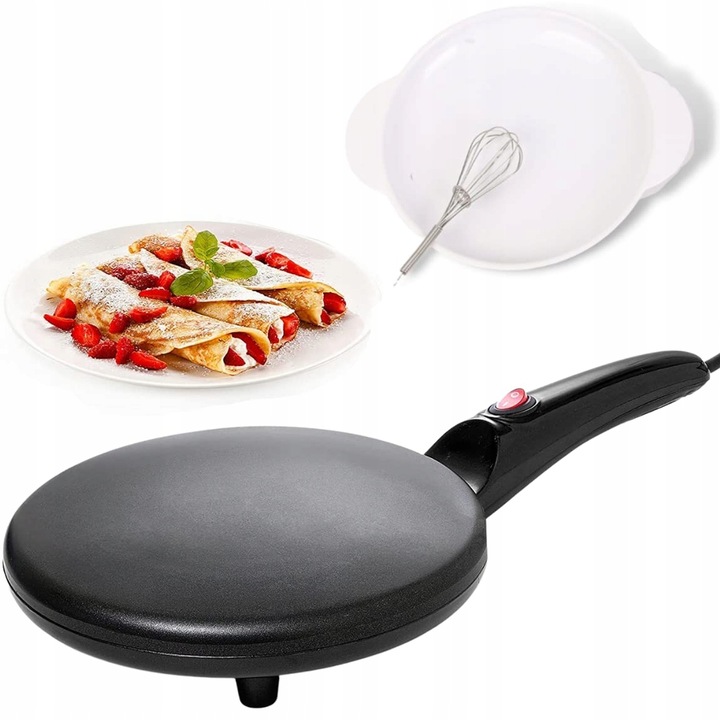 NALEŚNIKARKA ELEKTRYCZNA SZYBKA PATELNIA DO NALEŚNIKÓW BEZ UŻYCIA TŁUSZCZU