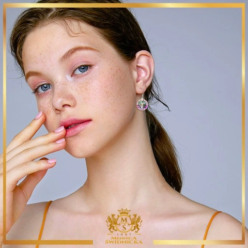 Mennica Świdnicka - Srebrny Naszyjnik Kolczyki Komplet Srebro Prezent