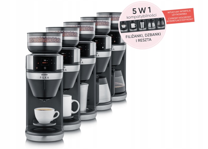 SEVERIN KA 4852 FILKA Automatyczny ekspres przelewowy do kawy, 1520W, 2 L