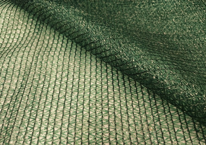 SIATKA CIENIUJĄCA MATA OSŁONA PŁOT OGRODZENIE 1,5x50m 62%+OPASKI UV ZIELONA