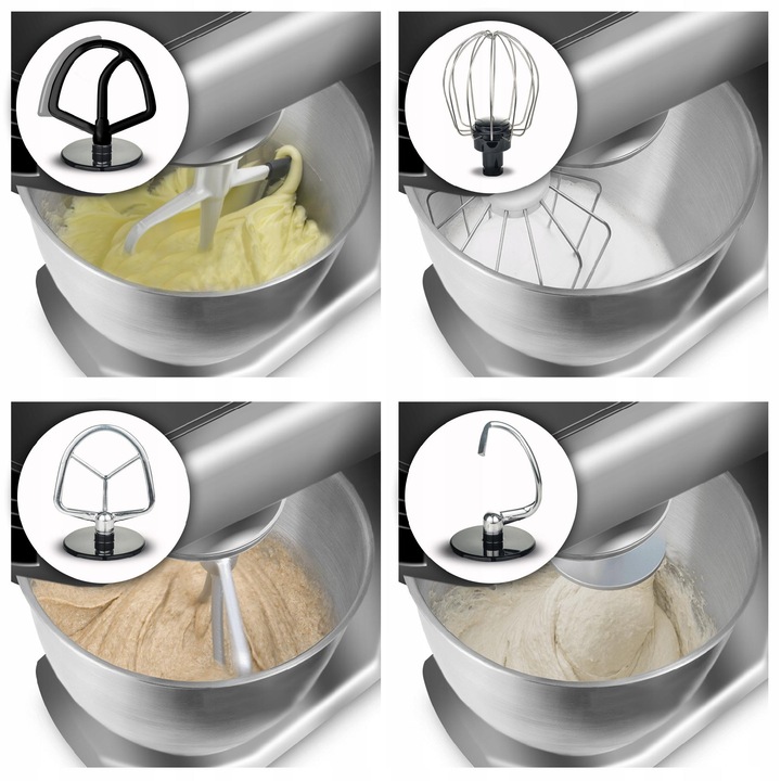 PLANETARNY ROBOT KUCHENNY MIKSER PREMIUM LINE MOCNY 1200W 6,5L TURBOTRONIC