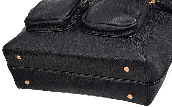 LuluCastagnette Klasyczna TOREBKA damska A4 Na ramię Do ręki Miś CZARNA