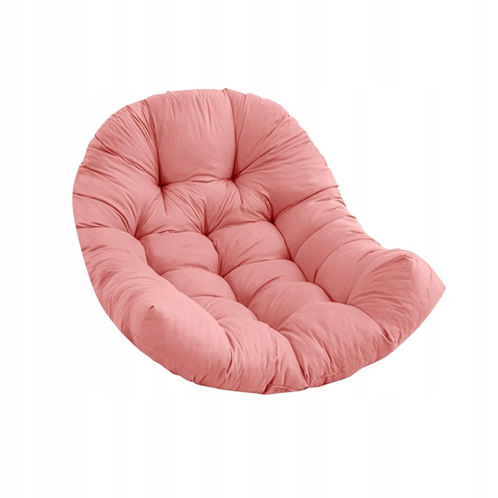 Poduszka na krzesło Egg, miękka, gruba, hamak, huśtawka, wisząca, różowa