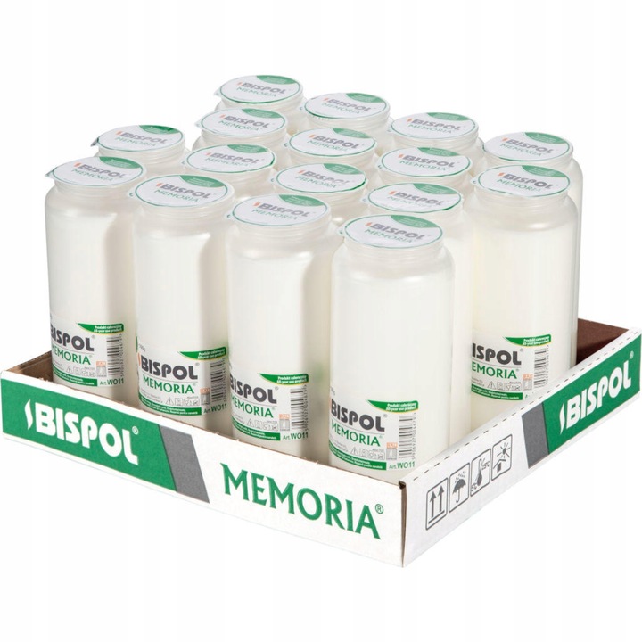 Wkłady Olejowe Do Zniczy Bispol WO11 144h 16 Sztuk Długo Palące