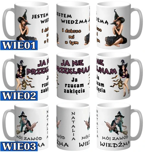 KUBEK WIEDŹMY ZOŁZY ŚMIESZNY TEKST ŻART DO BIURA