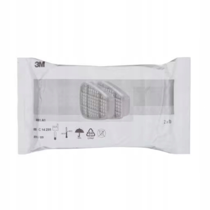 Pochłaniacz Filtr Węglowy Do Maski 3M 6051 A1 2szt oryginał lakierniczy