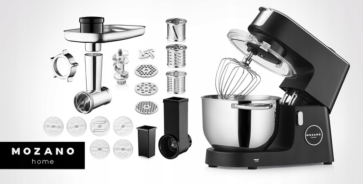 ROBOT PLANETARNY KUCHENNY PODGRZEWANA MISA 6,2L MIKSER DUŻY ZESTAW