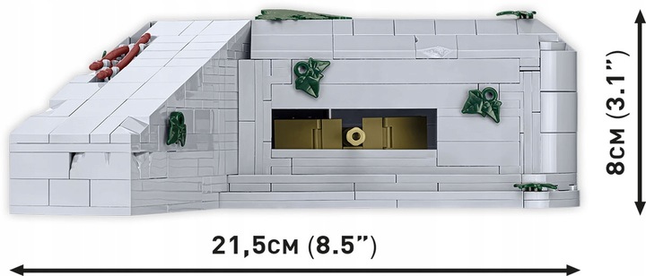 Klocki COBI 3136 German Bunker Regelbau 667 niemiecki schron bunkier