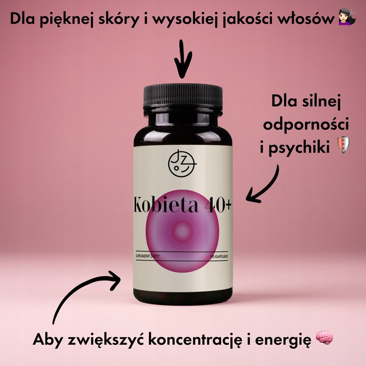 Witaminy i minerały dla Kobiety 40+ Jemy zdrowo 90 kapsułek