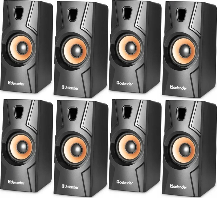 Głośnik Defender Aurora S8 8W 2 szti (system akustyczny 2.0) czarny x4