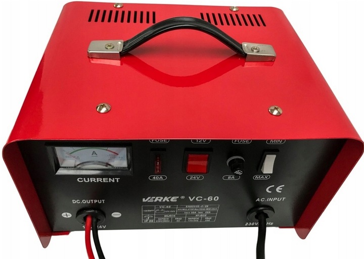 PROSTOWNIK SAMOCHODOWY DO AKUMULATORÓW 12V 24V 30A