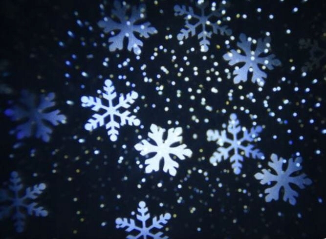 Projektor LED świąteczny śnieżynki 211621