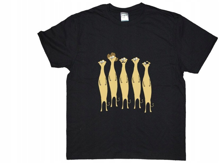 MĘSKA KOSZULKA SURYKATKA SURYKATKI WZORY s1c