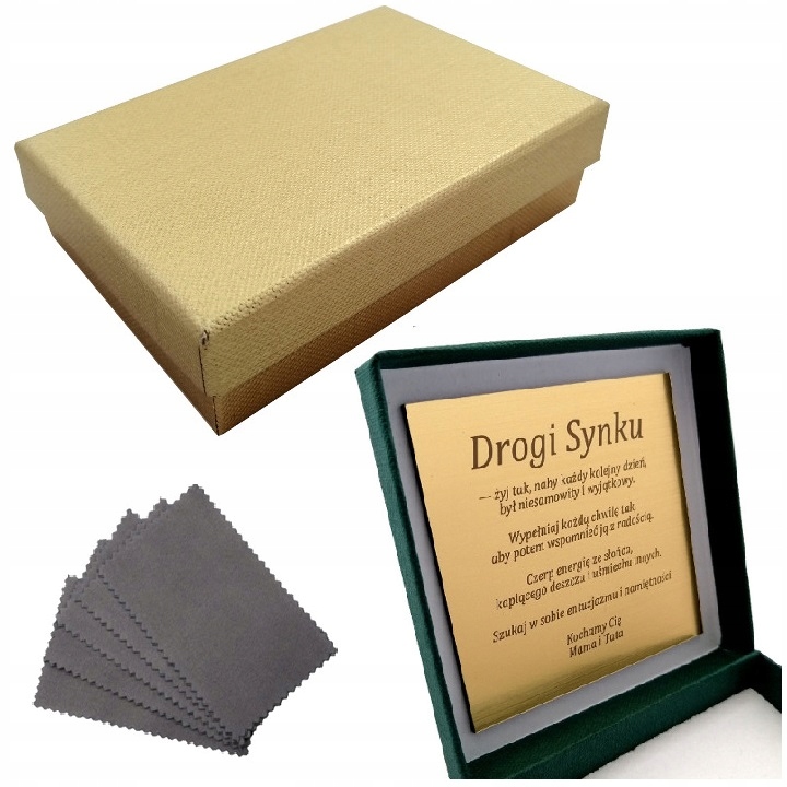 SREBRNY ZESTAW KOMUNIJNY ŁAŃCUSZEK I KRZYŻYK DLA CHŁOPCA, PAMIĄTKA, PREZENT