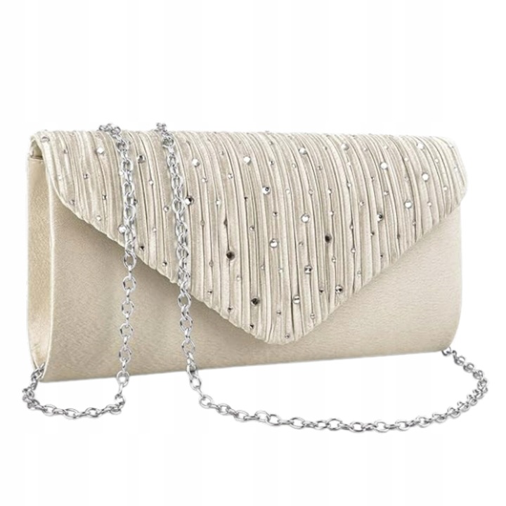 Torebka Kopertówka Błyszcząca Wizytowa Wieczorowa na ramię damska elegancka