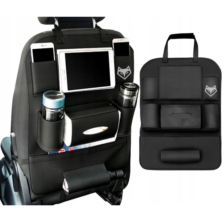 Organizer na fotel do samochodu, pokrowiec ochrona siedzenia Ekoskóra