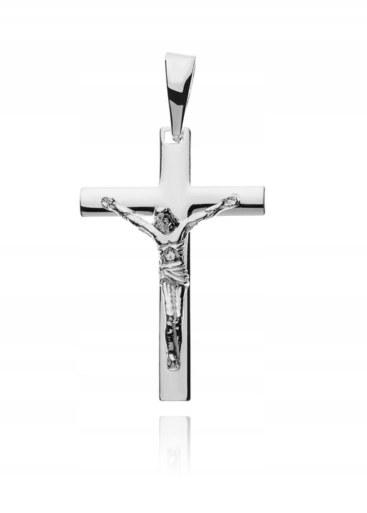 SREBRNY KRZYŻYK Z JEZUSEM MĘSKI DAMSKI SREBRO 925