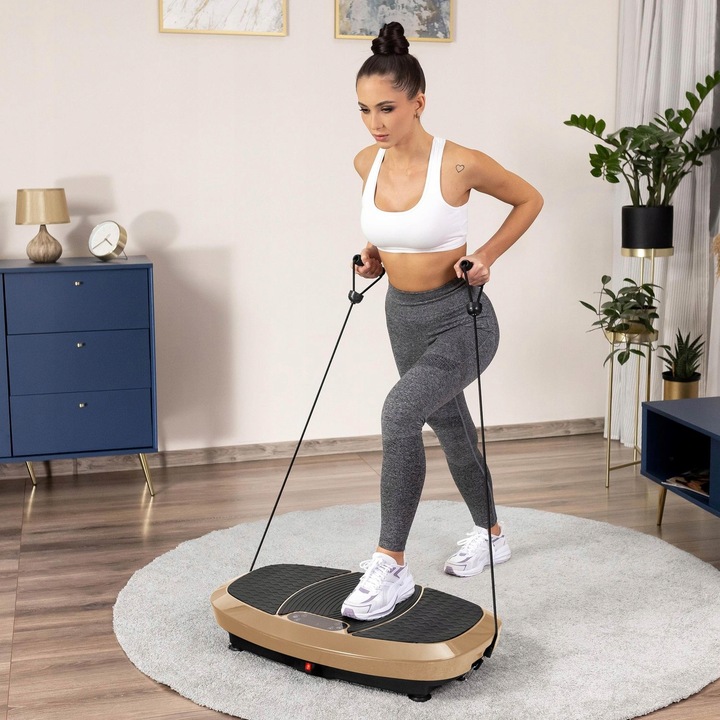 PLATFORMA WIBRACYJNA WIBRUJĄCA MASAŻER CIAŁA 3D Z LINKAMI XP750_3D GYMTEK