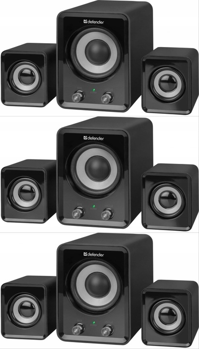 Głośnik Defender Z4 11W 3 szti (system akustyczny 2.1) czarny x3
