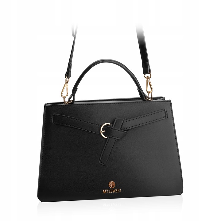 BETLEWSKI torebka wizytowa z ekoskóry ekologiczna wygodna wieczorowa