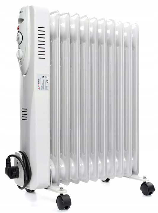 Grzejnik Elektryczny Olejowy Szybko Grzeje 2500W Energooszczędny MOCNY