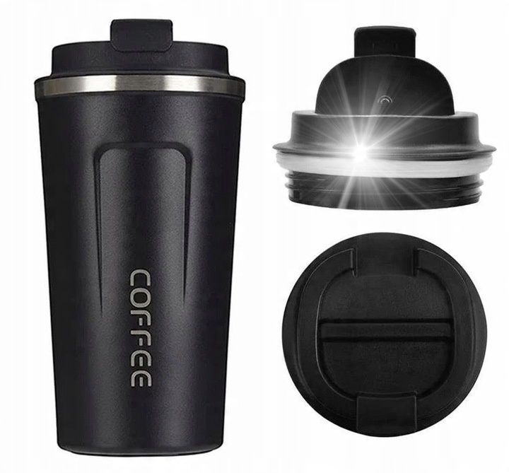 KUBEK TERMICZNY TERMOS 510 ML WYŚWIETLACZ EKRAN LCD NA SMART KAWĘ HERBATĘ