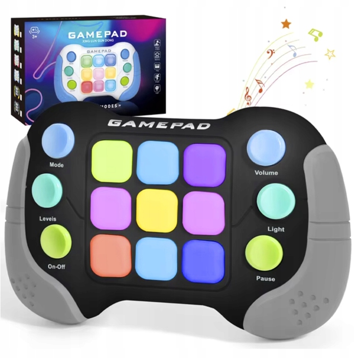 GRA MEMORY ZRĘCZNOŚCIOWA KONSOLA na pamięć POP IT ELEKTRYCZNA antystresowa