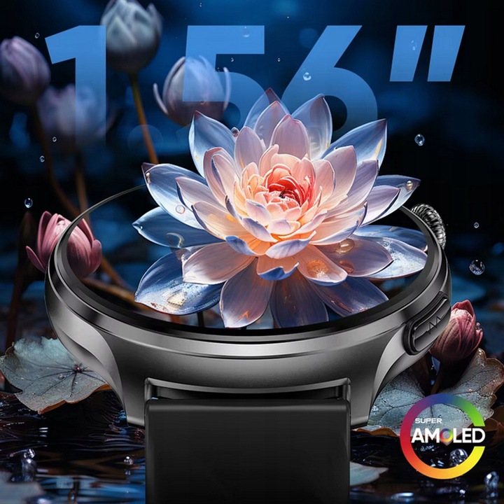 Smartwatch z Pomiarem Glukozy, EKG, HRV, Temperatura, 2 Paski w Zestawie