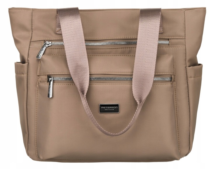 Torebka Peterson duża pojemna funkcjonalna na ramię shopper bag torba