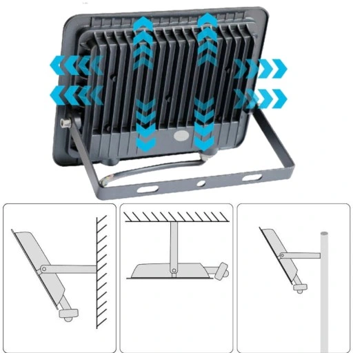 Naświetlacz halogen lampa LED z czujnik ruchu 10W