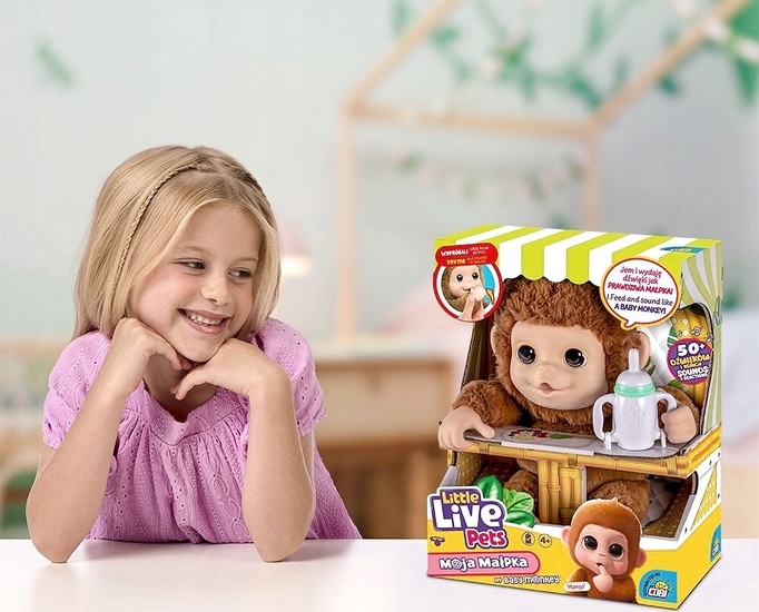 COBI LITTLE LIVE PETS 26613 MAŁPKA Little Live Pets Moja małpa Mango Cobi