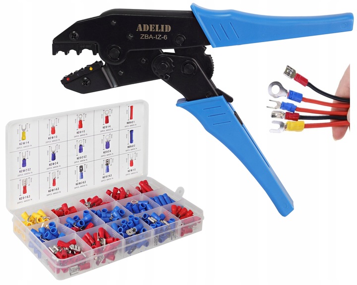 SZCZYPCE ZACISKARKA ZESTAW TULEJEK KONEKTORÓW 300