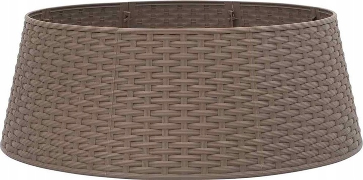 OSŁONA POD CHOINKĘ NA ŚWIĘTA STOJAK CHOINKOWY EFEKT RATTAN SKŁADANA OSŁONKA