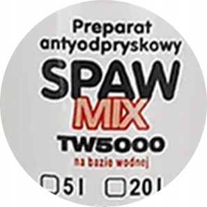 ŚRODEK ANTYODPRYSKOWY PREPARAT SPAWMIX 20 LITRÓW DUŻA BUTLA TW5000