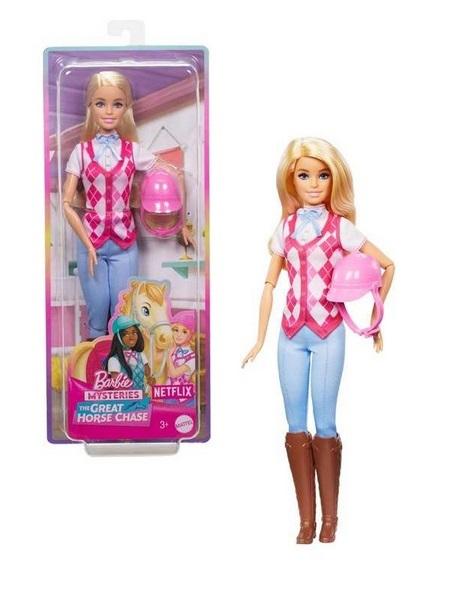 BARBIE DŻOKEJKA MALIBU LALKA FILMOWA W STROJU JEŹDZIECKIM HXJ38