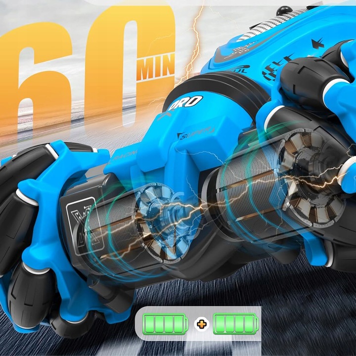 SAMOCHÓD ZDALNIE STEROWANY RC RĘKĄ GESTAMI PILOT AUTO PODŚWIETLENIE LED 4x4