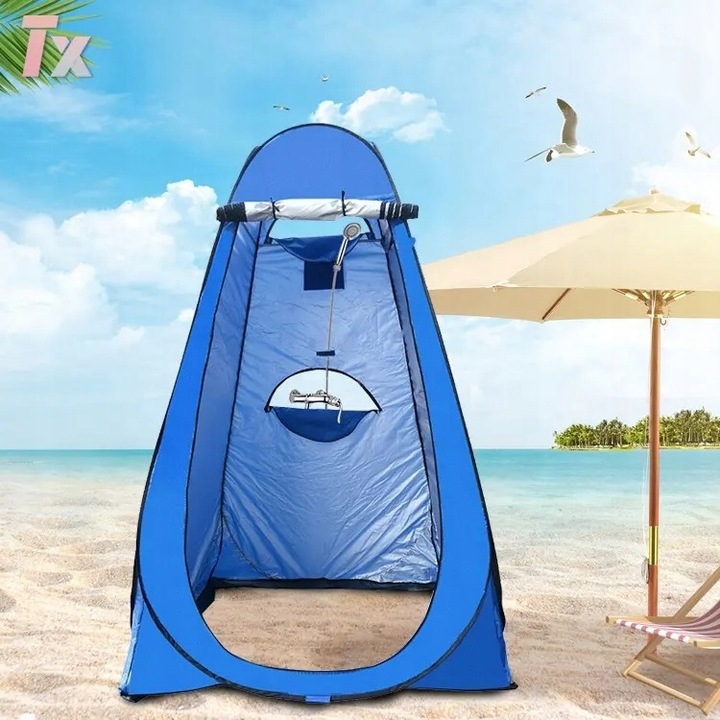 PRZEBIERALNIA PRZENOŚNA NAMIOT PLAŻOWY KEMPINGOWY NA PRYSZNIC TOALETA WC