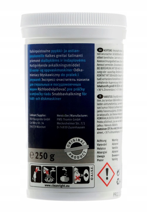 Odkamieniacz do pralek i zmywarek Bosch 311919