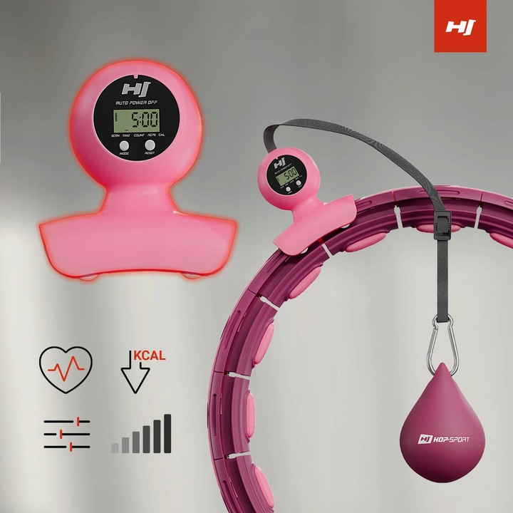 Hula hop z licznikiem obciążeniem odchudzające z wypustkami smart