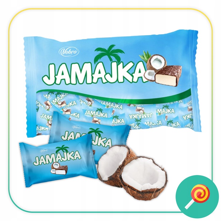 Cukierki kokosowe czekoladowe Vobro Jamajka 1kg