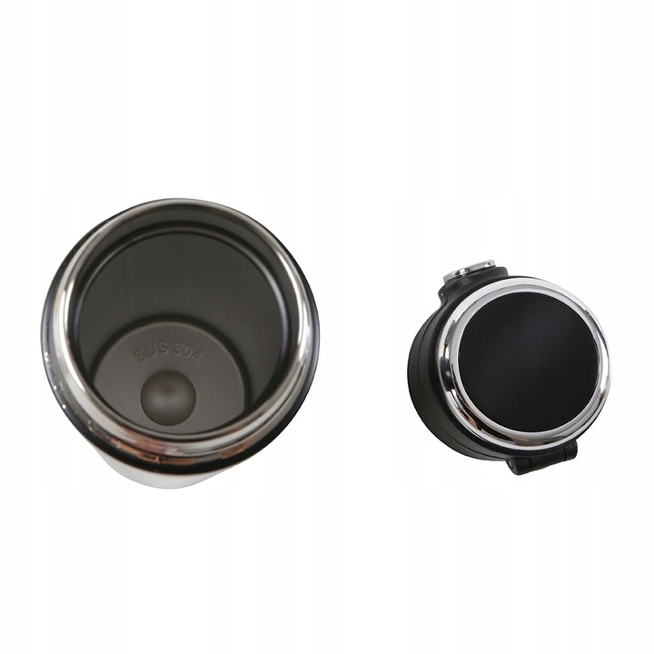 ALTOM KUBEK TERMICZNY TERMOS DO SAMOCHODU PODRÓŻNY WYŚWIETLACZ LCD 420 ML