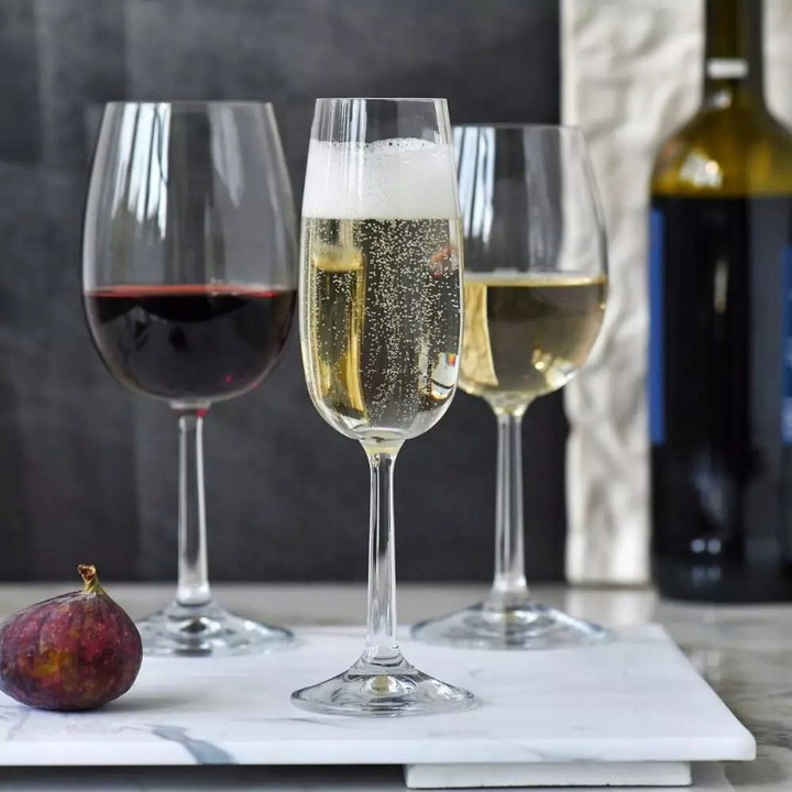 Kieliszki do Szampana Pure Korsno 6 x 170 ml z Wysoka Nóżką Klasyczne