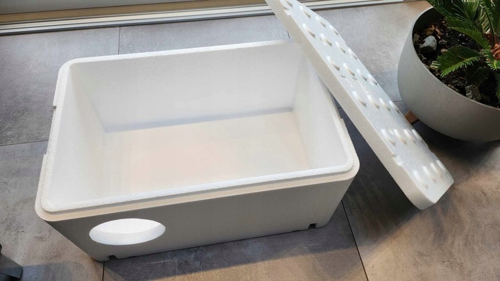 Duży Domek wiosenny budka dla kota styropianowy Box 60x40x30cm KB