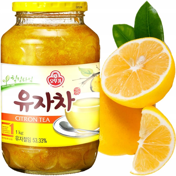 Ottogi Yuzu Herbata Koreańska Cytrynowa w Żelu 1 kg