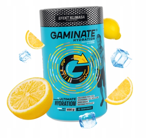 Gaminate Hydration LEMON pierwszy izotonik w proszku bez cukru