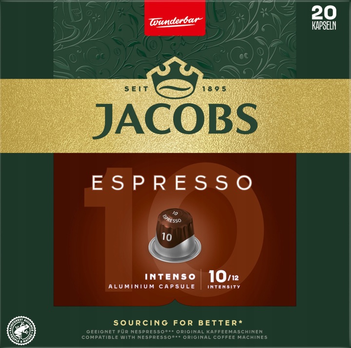 KAWA NESPRESSO JACOBS ESPRESSO INTENSO 40 XXL-PACK