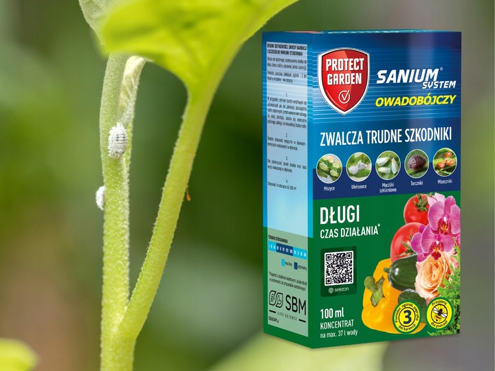 SANIUM SYSTEM OWADOBÓJCZY 100ml/37L środek na mszyce przędziorki ziemiórki