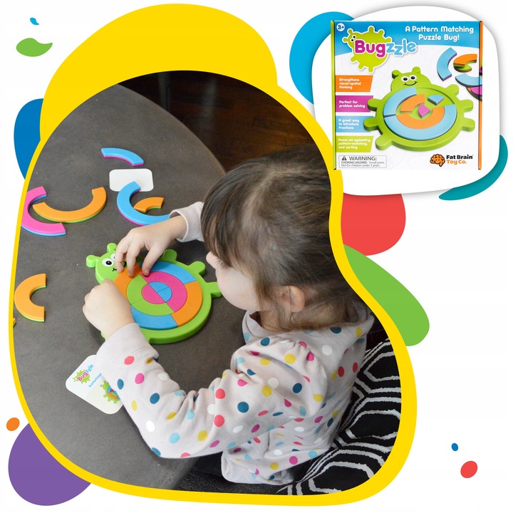 Łamigłówka Żuczek Bugzzle Fat Brain Toy