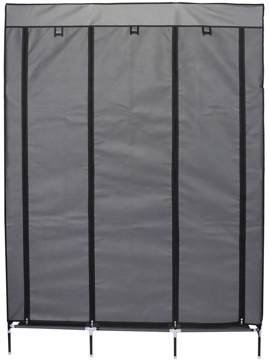 SZAFA Przenośnia tekstylna 8 półek pojemna 127X45X172CM turystyczna lekka