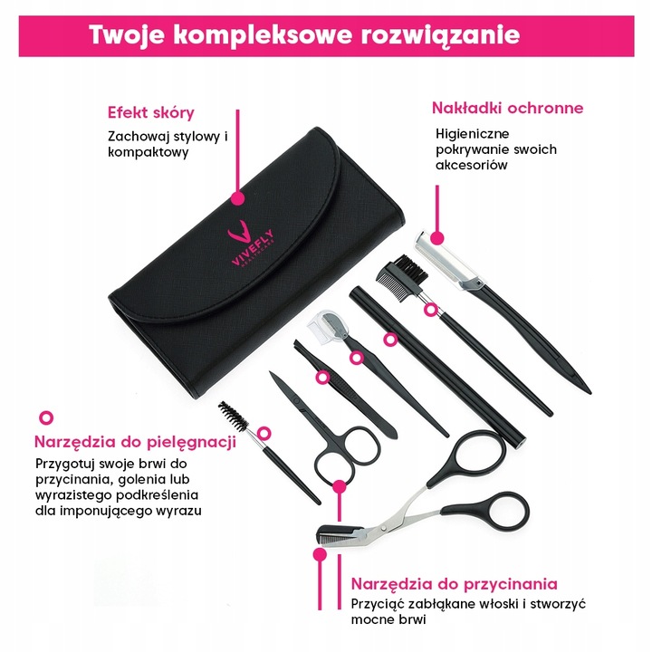 11-elementowy zestaw do Brwi BellaSolve